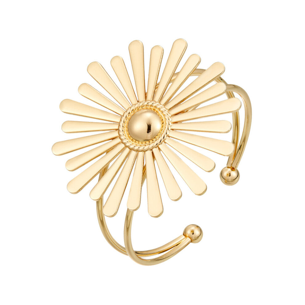 (Sunflower Bracelet Gold) Sunflower Gold Eyecatching Jewelry Collection Featuring Necklace Bracelet Ring And Earrings