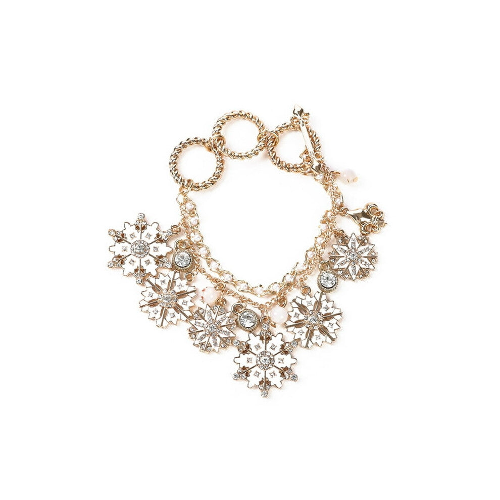 Christmas Bracelet Fashion All-match Snowflake Pendant Bracelet Charm Bracelet