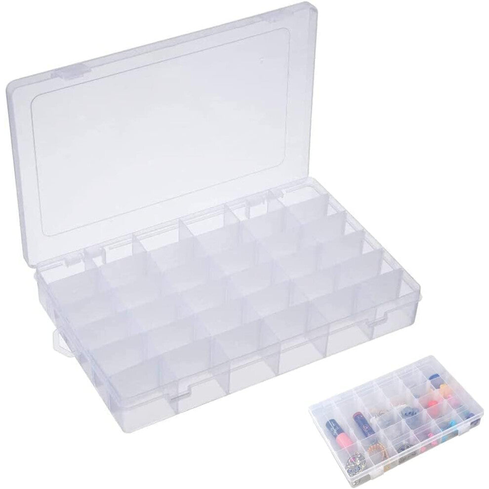 36-Compartment Storage Box Detachable Plastic Creative Multifunctional Jewelry Small Lattice DIY Desktop Screw Transparent Cosmetic Storage Box