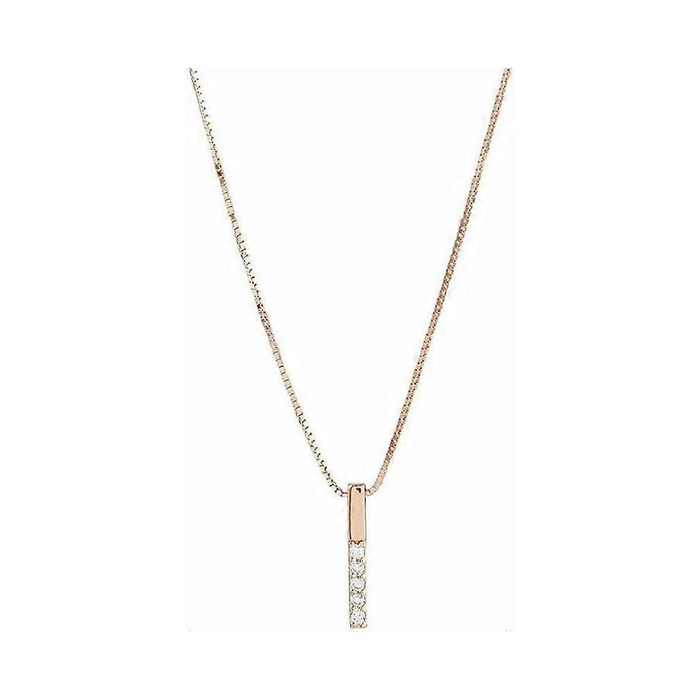 (As show, One size) Necklace Minimalist Vertical Chokers Necklace Bar Pendant Rosegold Chain Simple Necklaces for Women