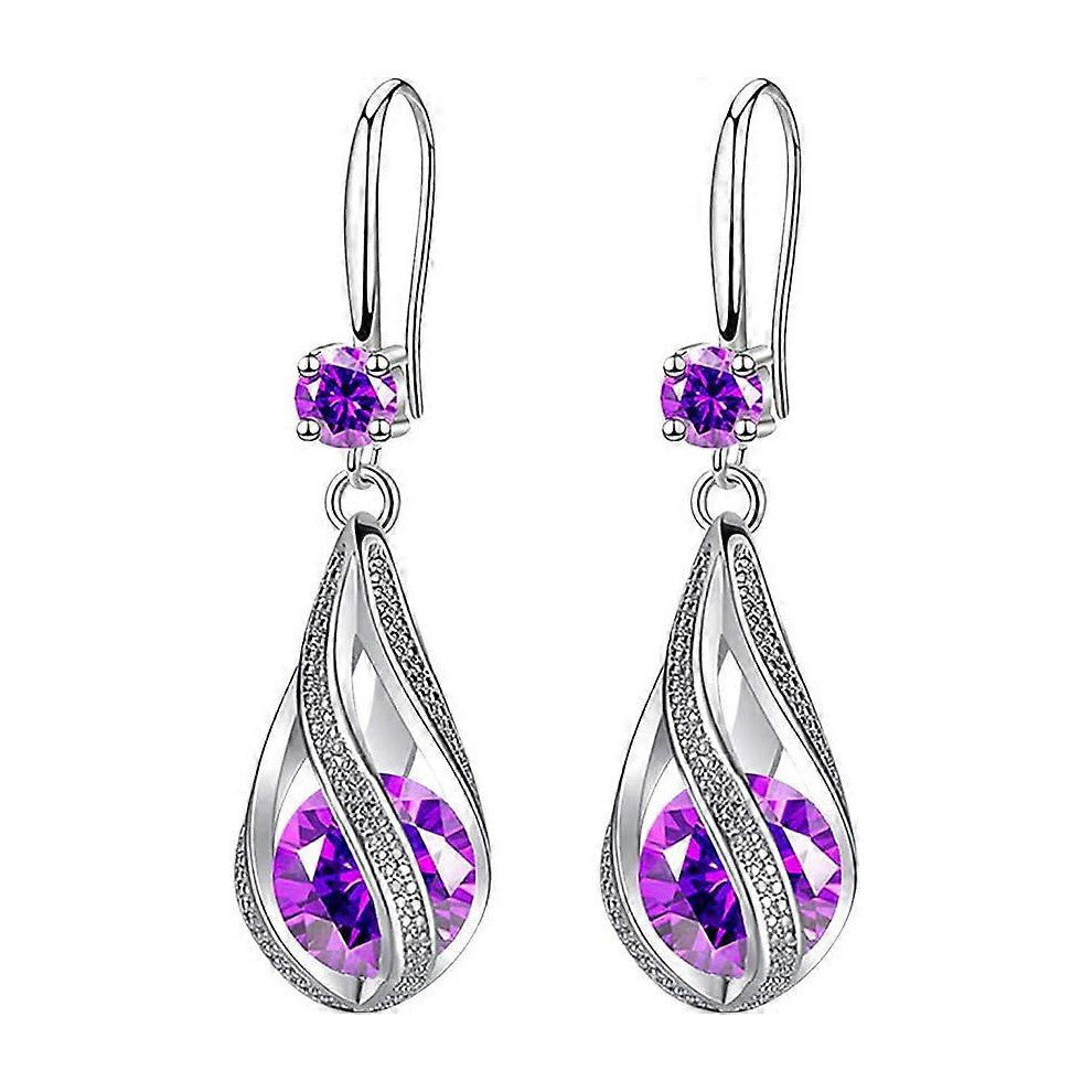 (As show, One size) Earrings Packs for Women Studs and Hoops Fashion Earrings Stainless Steel Round Earrings Women Creative Earrings Diamond Dangling