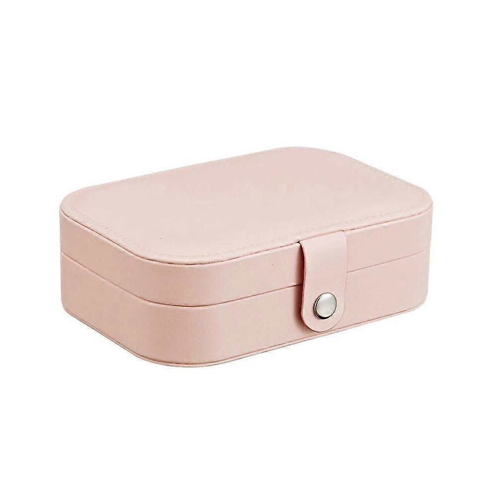 (As show, One size) Mini Jewellery Box Organizersmall Portable Jewelry Box For Rings,earring,necklaces1pcs-Pink