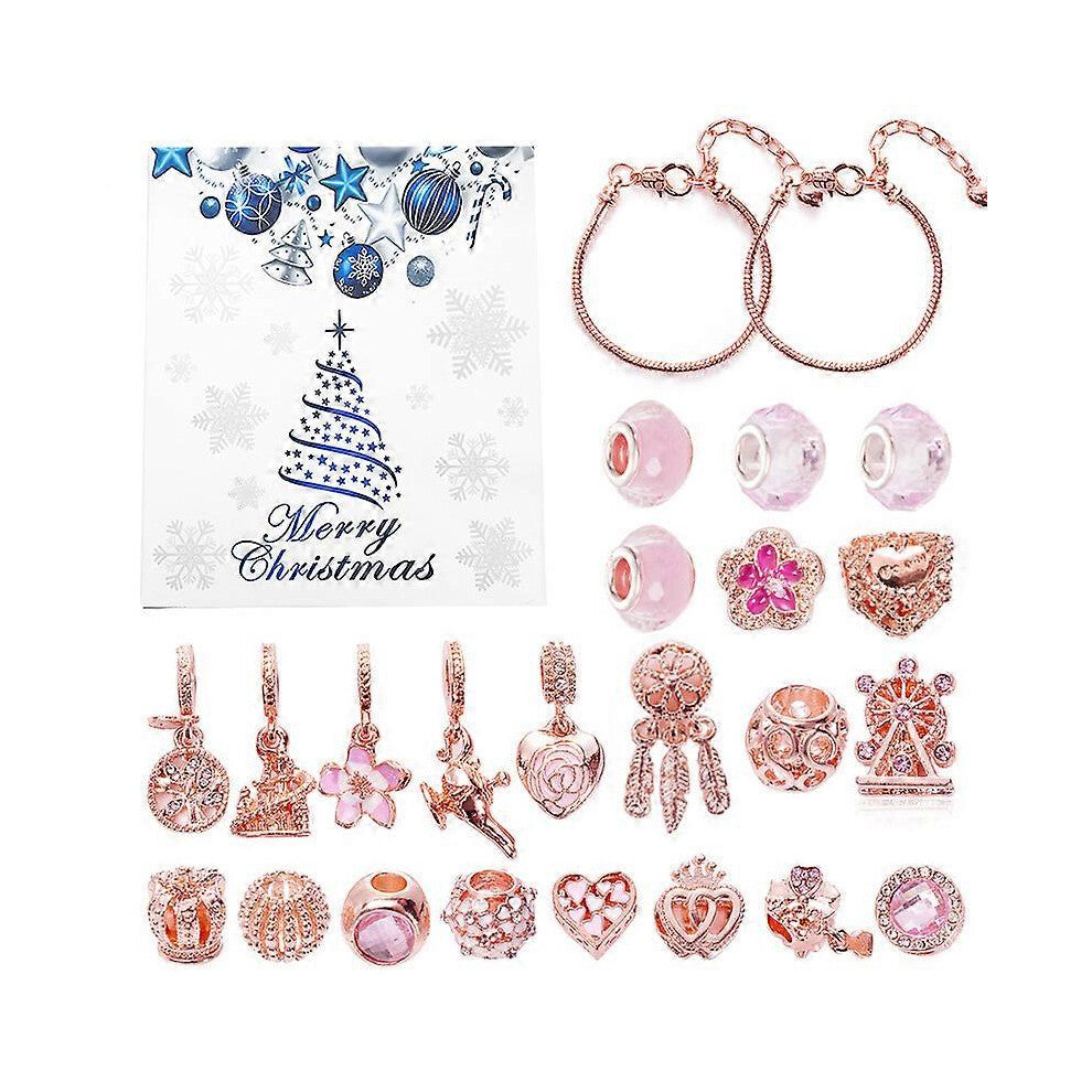 (B, One size) Christmas Blind Box Bracelet Cross-Border Women&#39;S Set Snowflake Bell New Diy Bracelet Women&#39;S Hand-Beaded Set