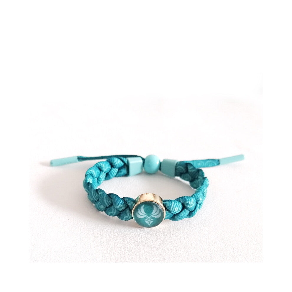 (Wind) Luminous Impact Genshin Bracelet Adjustable Gradient Braided Fire Bracelet Wind