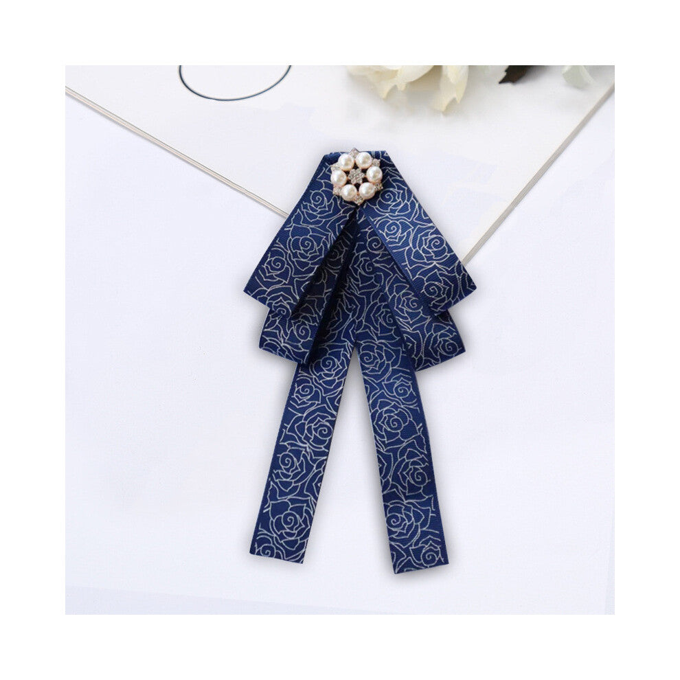 (StyleG) Tie Business Attire Simulated Pearl Decoration Waiter Work Tie Uniform Bow