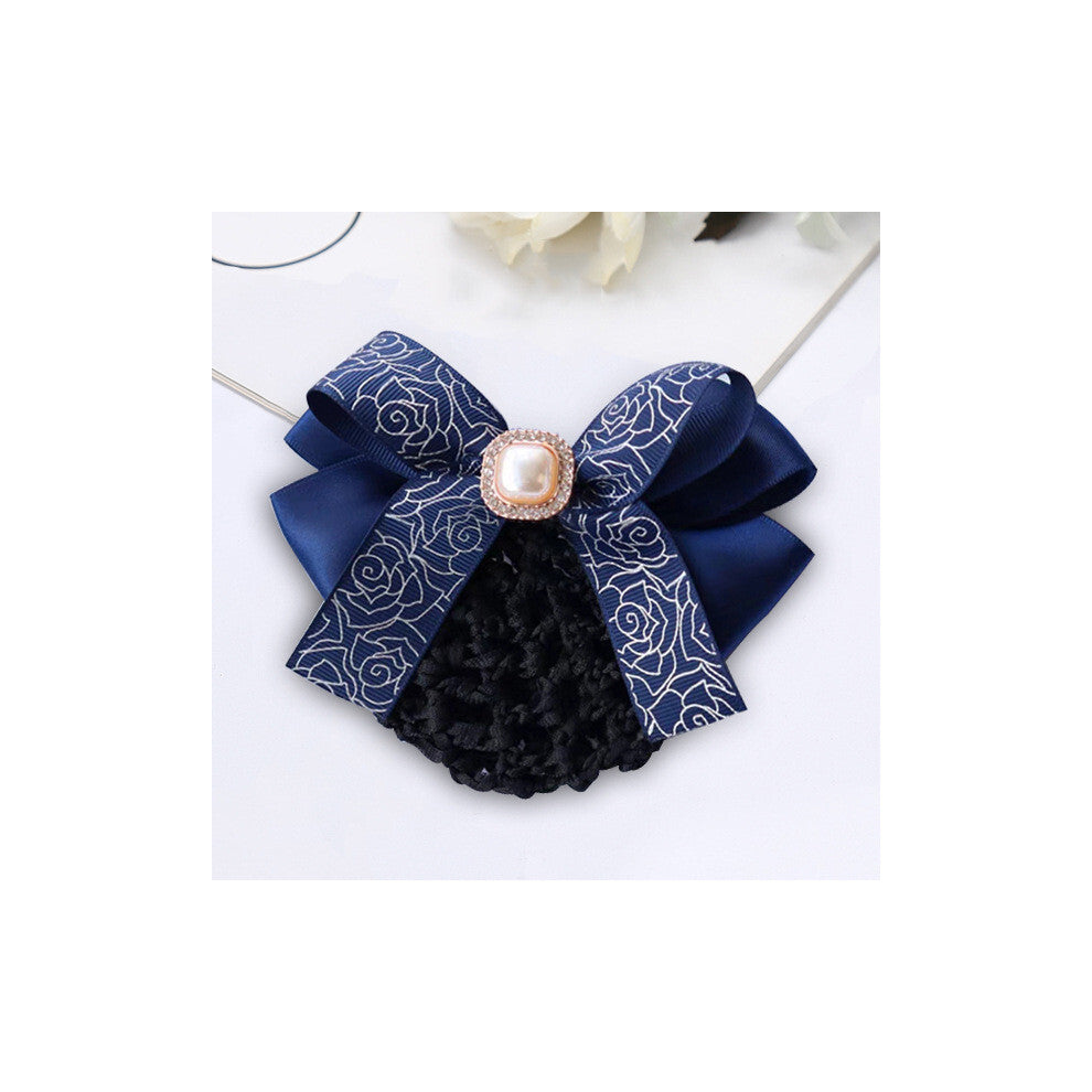 (StyleJ) Tie Business Attire Simulated Pearl Decoration Waiter Work Tie Uniform Bow