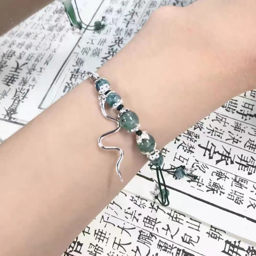 (Vintage Bracelet) Lotus Resin Lightweight Bracelet With Bamboo Motifs Perfect For Chic A Look