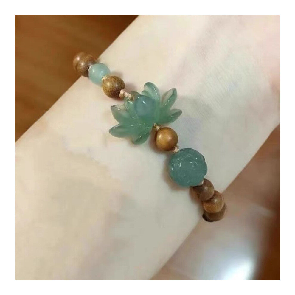 (Lotus Bracelet) Lotus Resin Lightweight Bracelet With Bamboo Motifs Perfect For Chic A Look