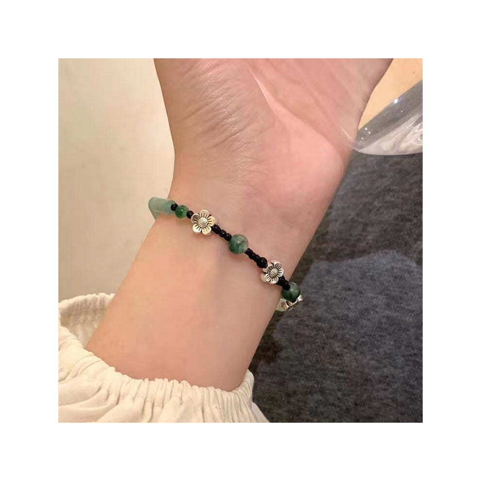 (Veronica Bracelet) Lotus Resin Lightweight Bracelet With Bamboo Motifs Perfect For Chic A Look