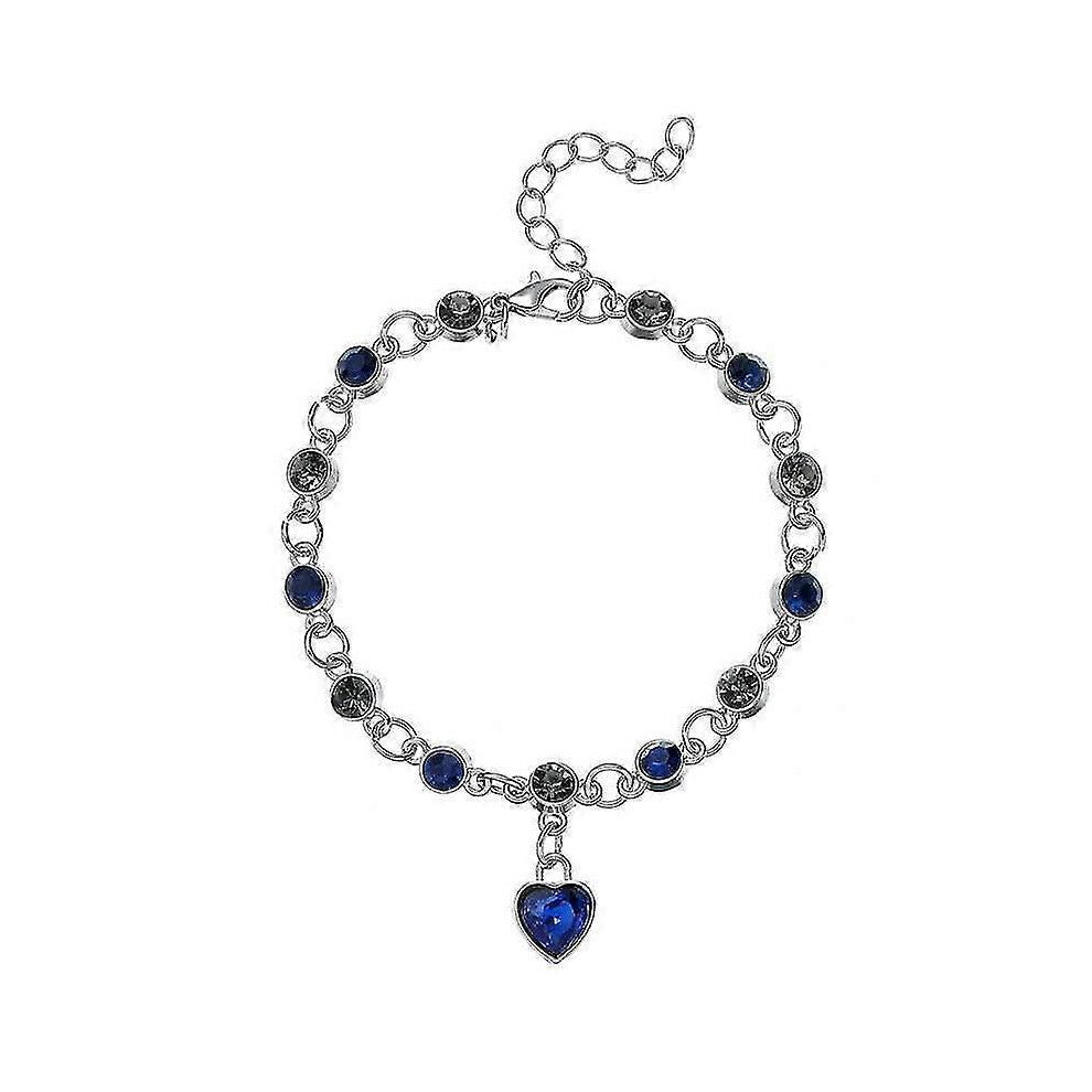 (As show, One size) Romantic Heart-shaped Chain Bracelet Jewelry Gifts