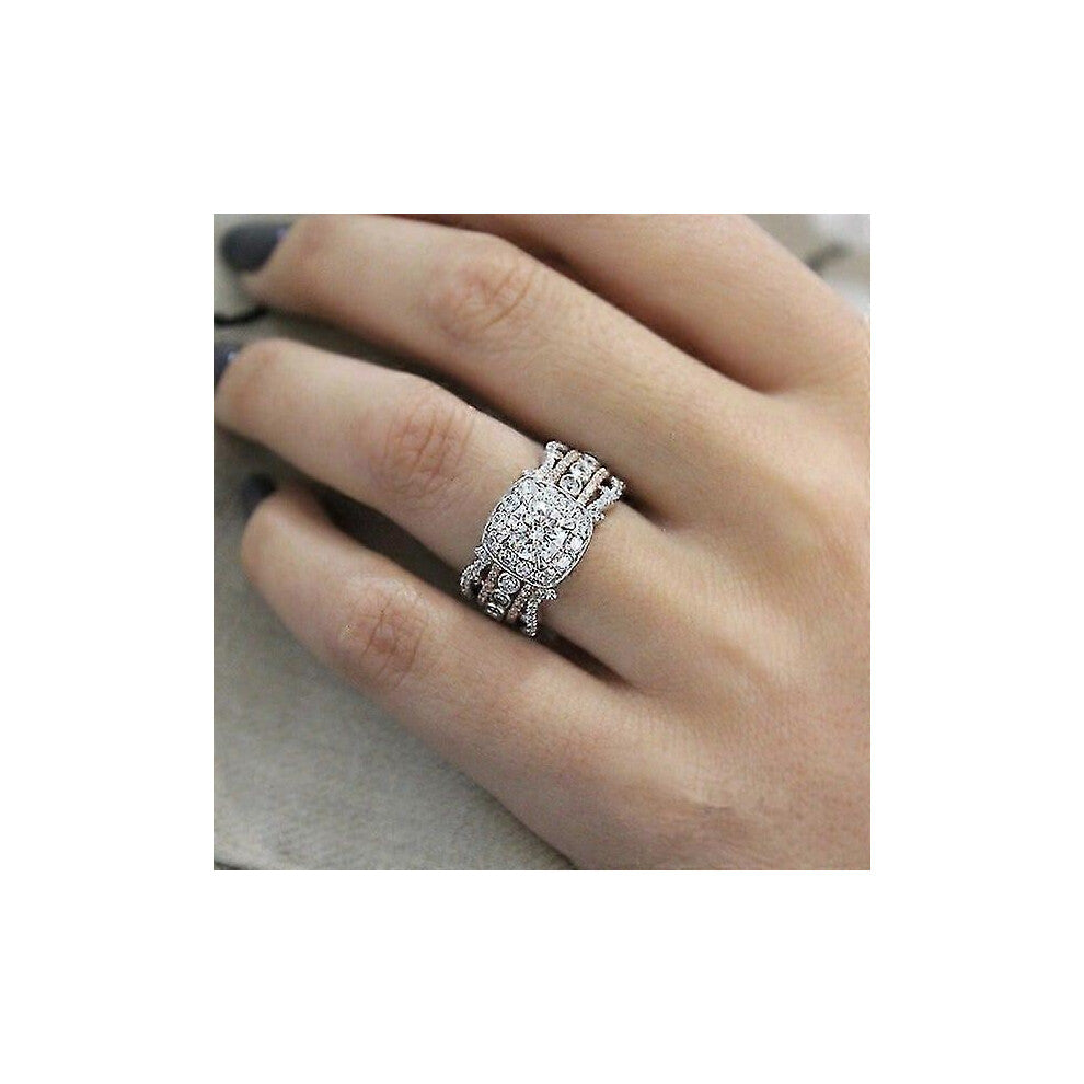 (8, One size) Lovely Princess Engagement Party Wedding Rings