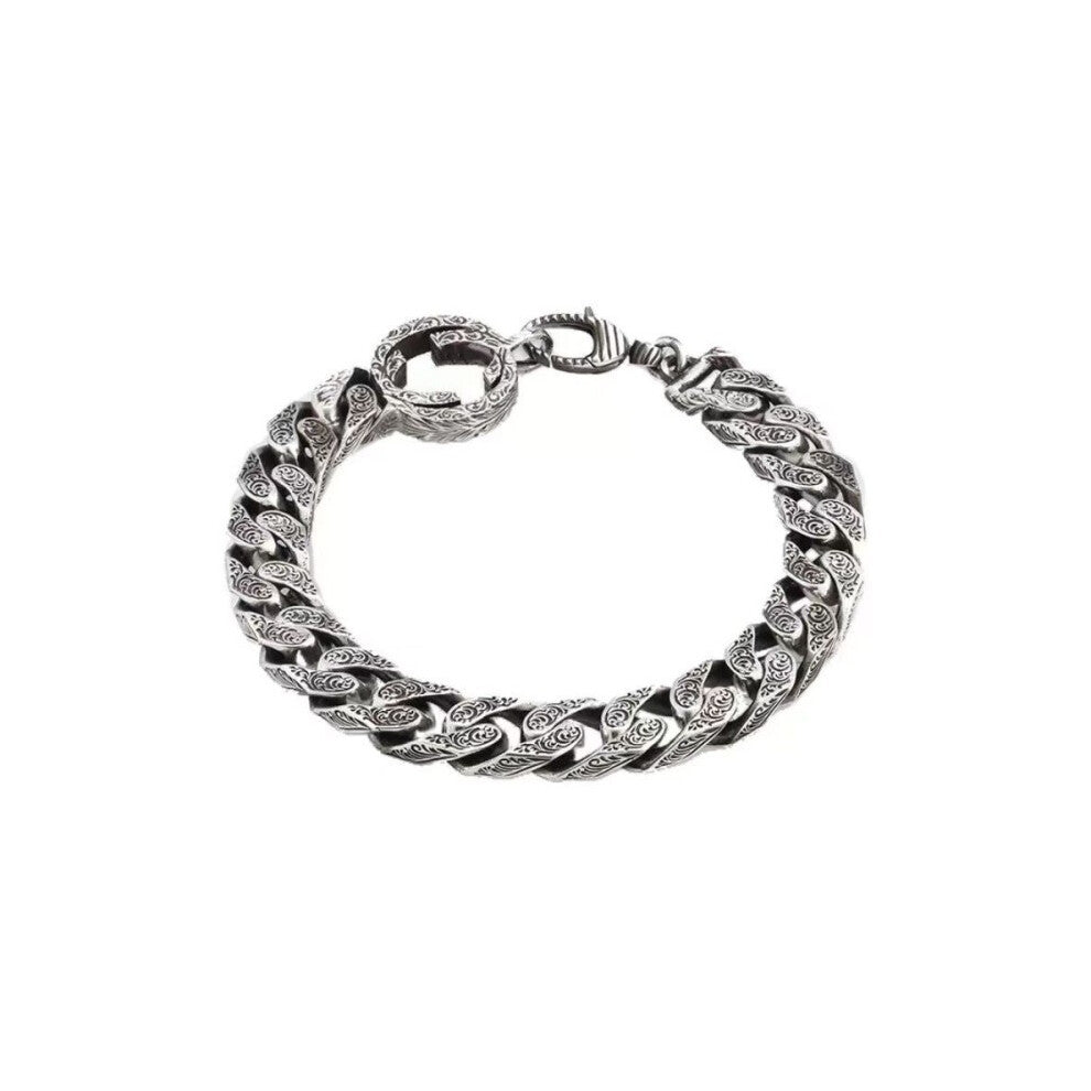 (Bracelet Style 3, 17cm) The Gu Family series retro double G bracelet, Ai Wuwei interlocking enamel tiger-head snake-shaped bracelet, is fashionable