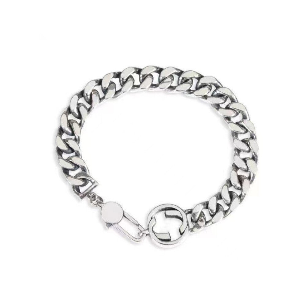 (Bracelet Style 4, 20cm) The Gu Family series retro double G bracelet, Ai Wuwei interlocking enamel tiger-head snake-shaped bracelet, is fashionable