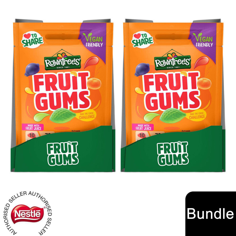 (20x Rowntree's Fruit Gums (20 Bags)) Nestlé Sharing Bags Milkybar Buttons & Rowntree's Randoms, Fruit Gum, Jelly Tots