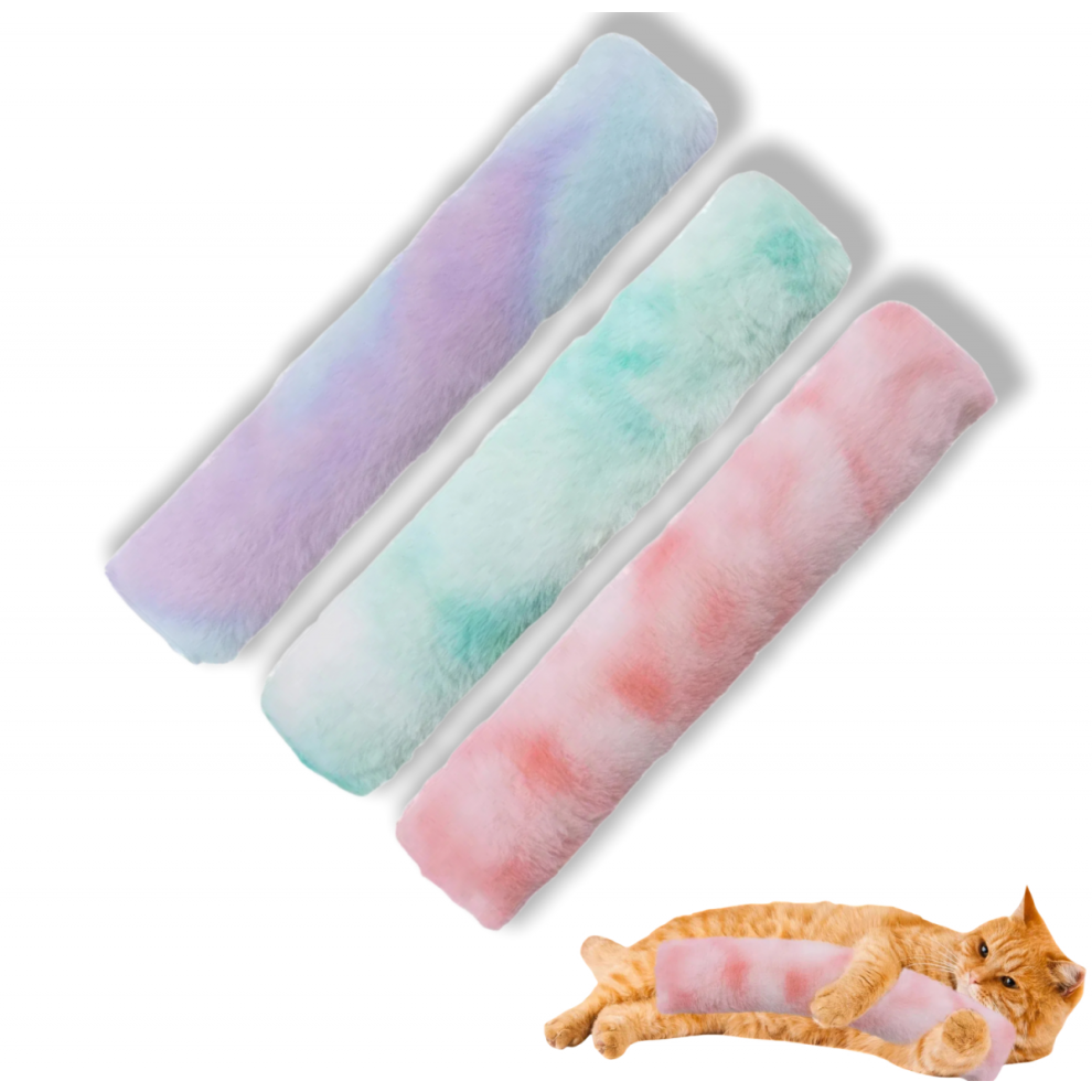 3 Pack Catnip Toys, Soft and Durable Cat Pillow Toys, Indoor Interactive Cat Kick Toys, Cat Companion Toys