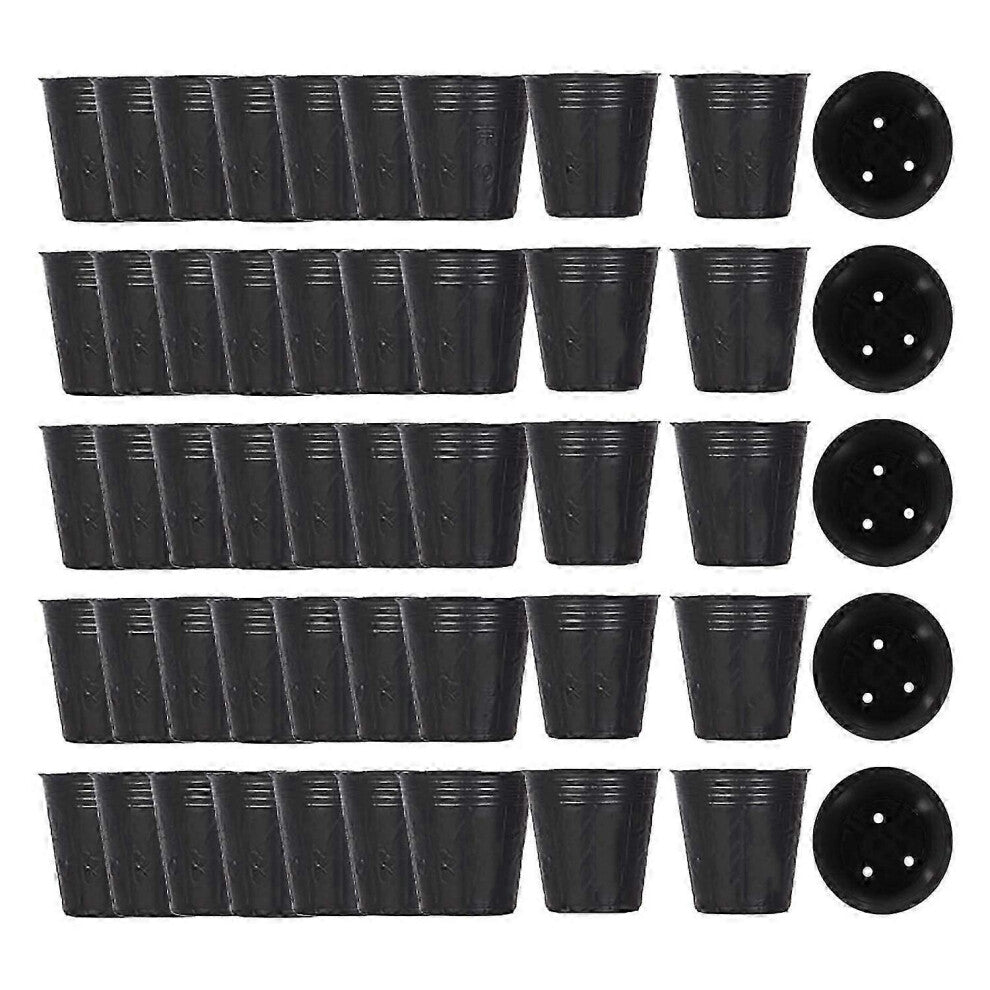 suitable for 500Pcs Nursery Pot Plastic Plant Propagation Container Grow Bag Garden Supplies 8cmX8cm-CHENG