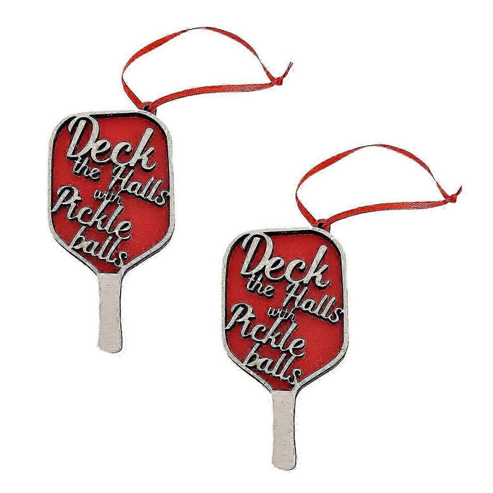 Pickleball Christmas Ornament, Deck The Hall with Pickle Balls , Hanging Tree Accessories
