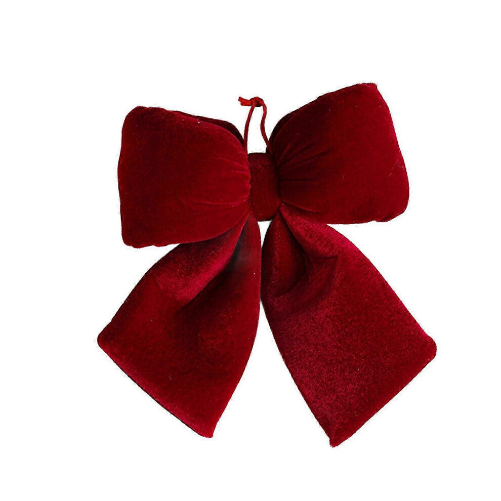 Christmas Bow Red Oversized Christmas Decoration Pendant Velvet Wedding Decoration Christmas Tree Ornament