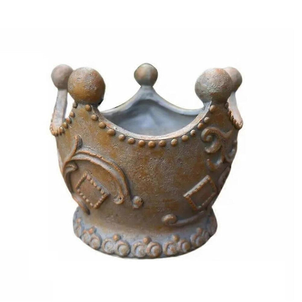 Resin Succulent Planter Retro Garden Pot Flower Pot Decorative Planter for Home Balcony Garden Patio