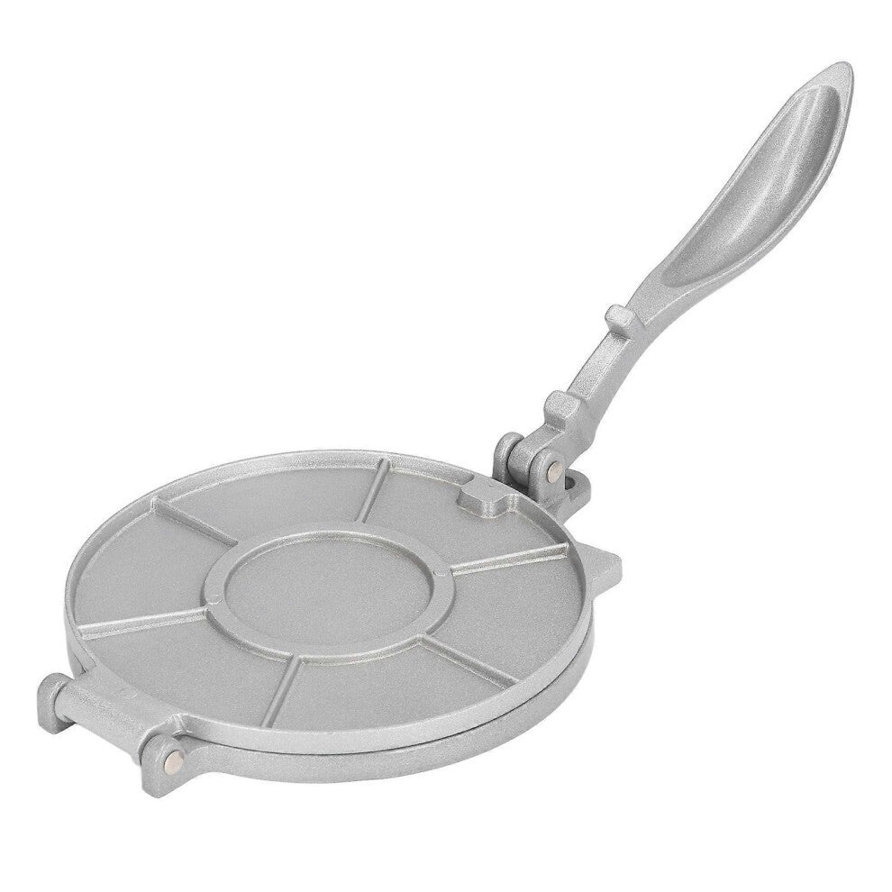 Tortilla Press 7.7in Rust Proof Aluminum Alloy Silver Heavy Duty Quesadilla Maker for Home Pasta Shops-OEIN
