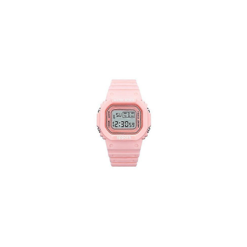 (As show, One size) Montre femme ins vent licorne tudiant multi-fonctionnel tanche petite montre lectronique carre