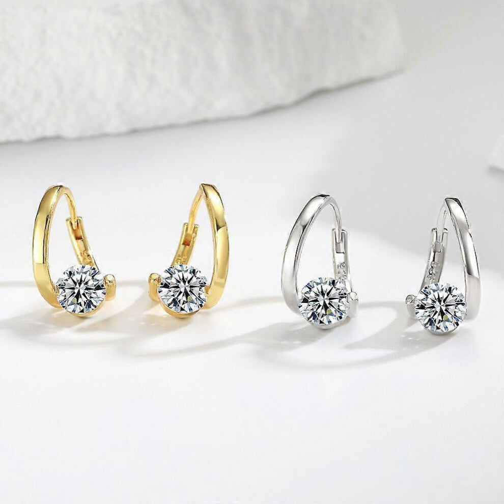 (As show, One size) Lymphatic Drainage Magnetic Therapy Earrings Set in Bold Gold Hoops for Women