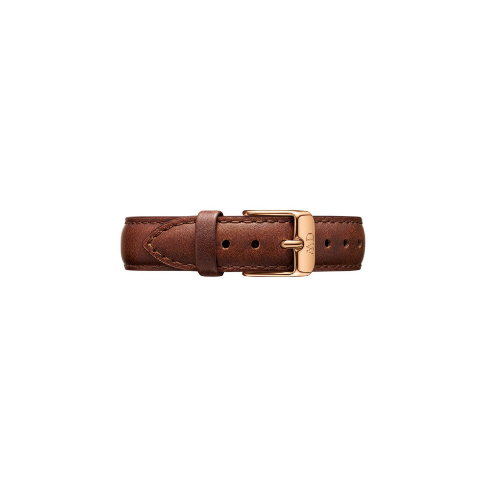 Daniel Wellington Petite St Mawes, Brown-Rose Gold Watch Strap, 14mm, Leather, for Women