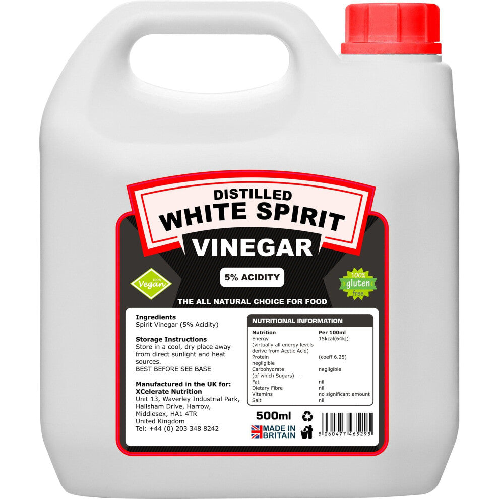 (500 ml) White Spirit Vinegar for Pickling Cooking Cleaning