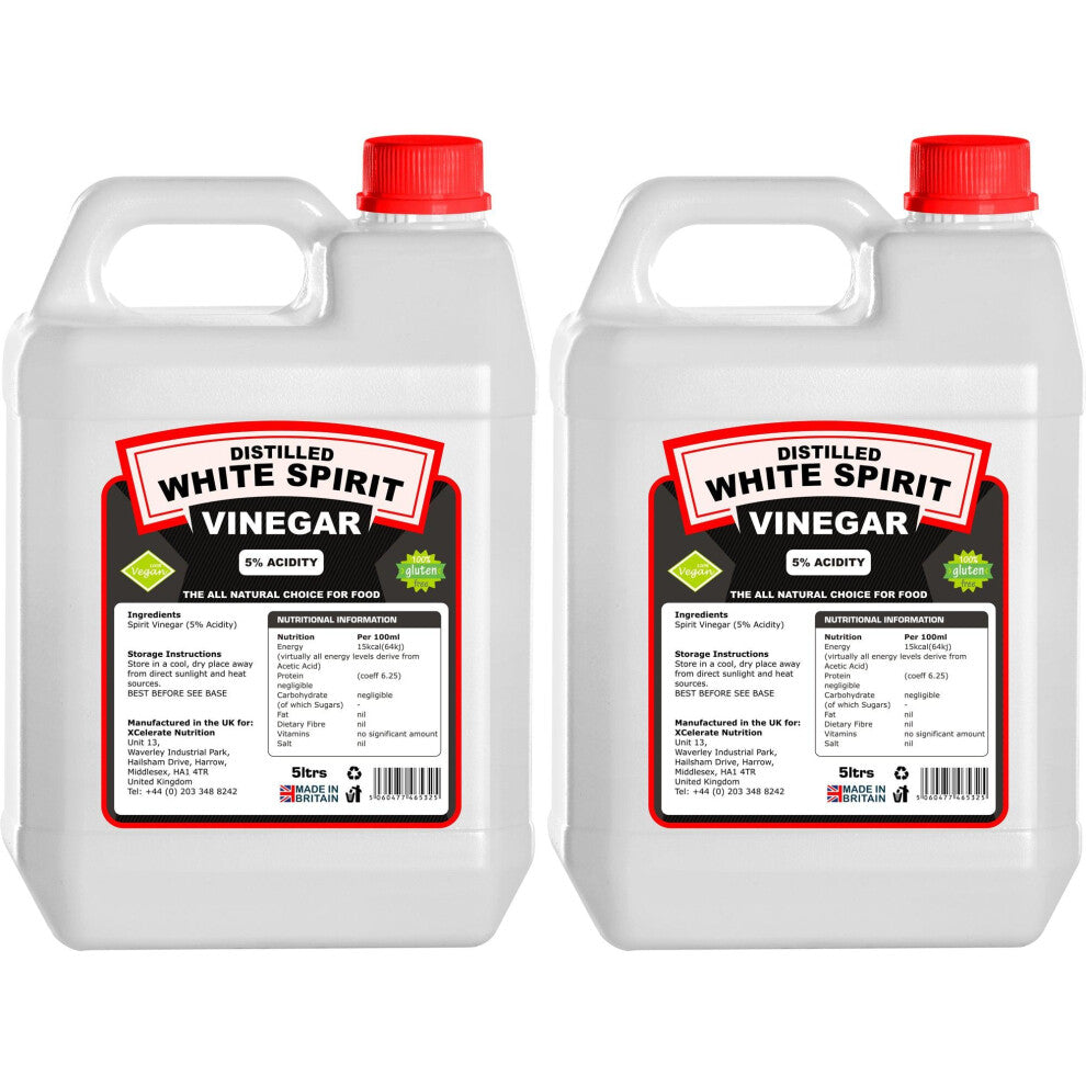 (10 Litres) White Spirit Vinegar for Pickling Cooking Cleaning
