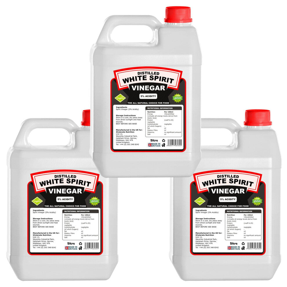 (15 Litres) White Spirit Vinegar for Pickling Cooking Cleaning