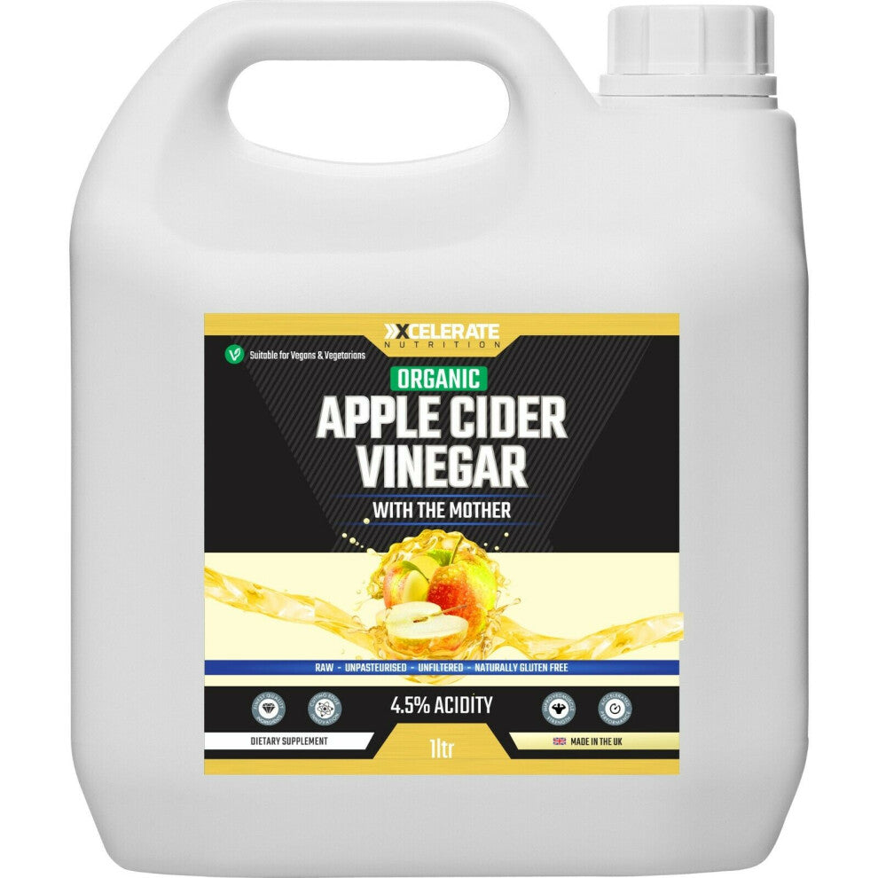 (1 Litre) Apple Cider Vinegar with Mother Weight Loss Detox