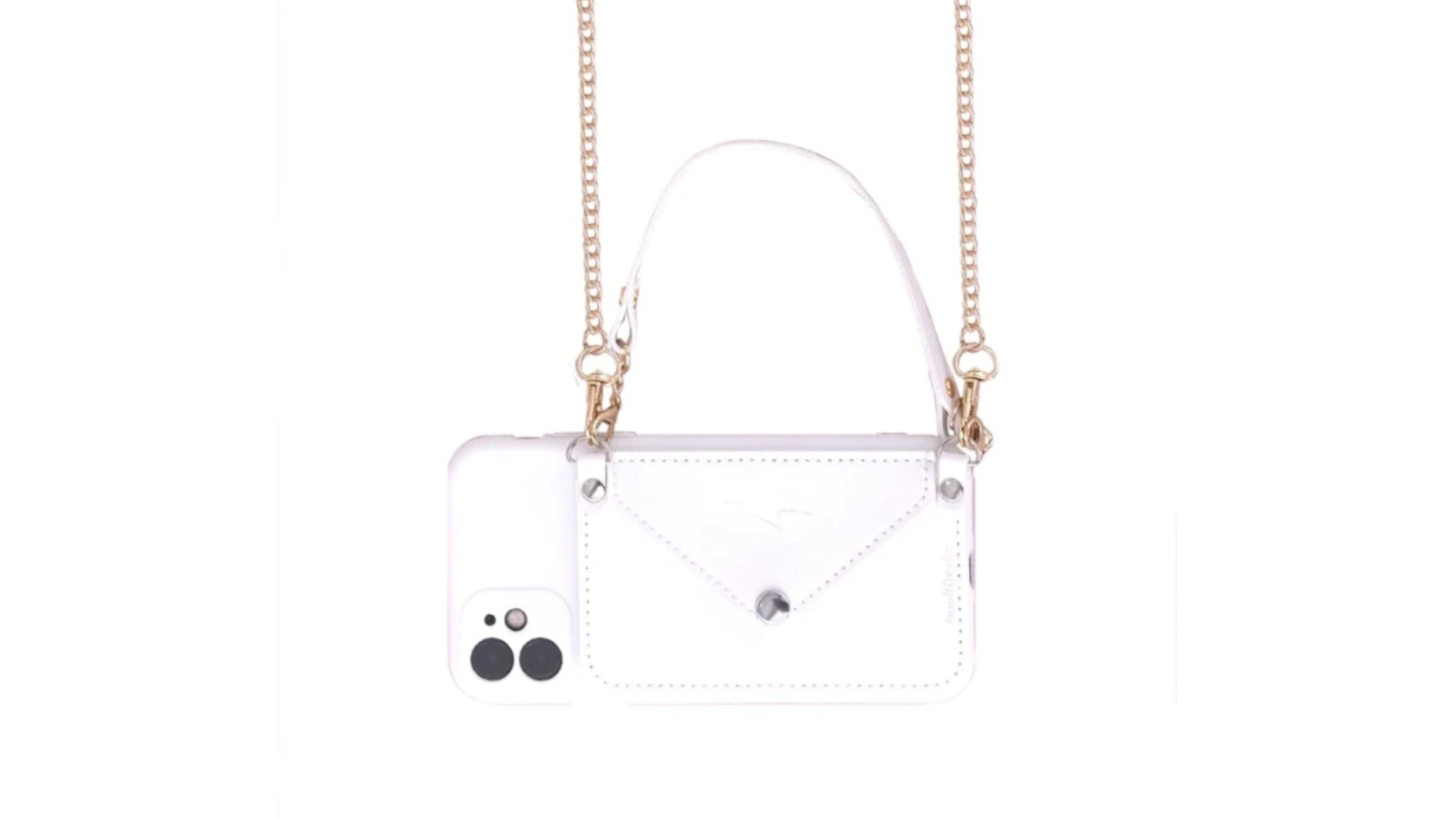 Multitasky iPhone Case Wallet - Crossbody Purse (iPhone 13 Series) Cream White - iPhone 13 Pro Max