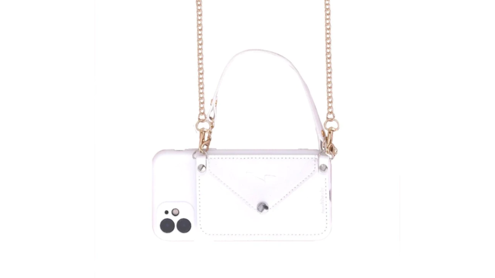 Multitasky iPhone Case Wallet - Crossbody Purse (iPhone 13 Series) Cream White - iPhone 13 Mini