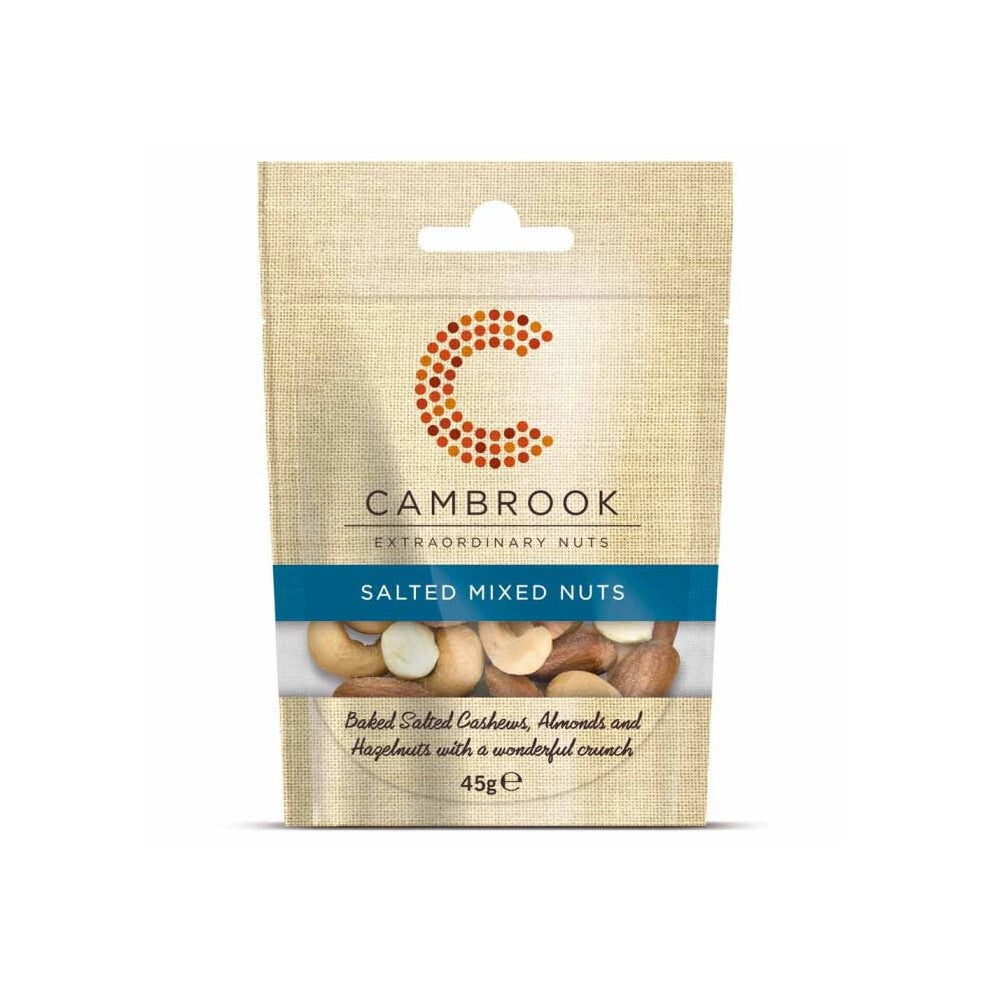 Cambrook Baked & Salted Mixed Nuts  45g