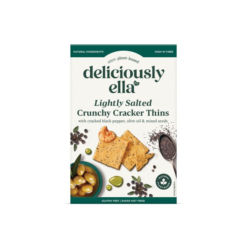 Deliciously Ella Lightly Salted Cracker Thins 100g