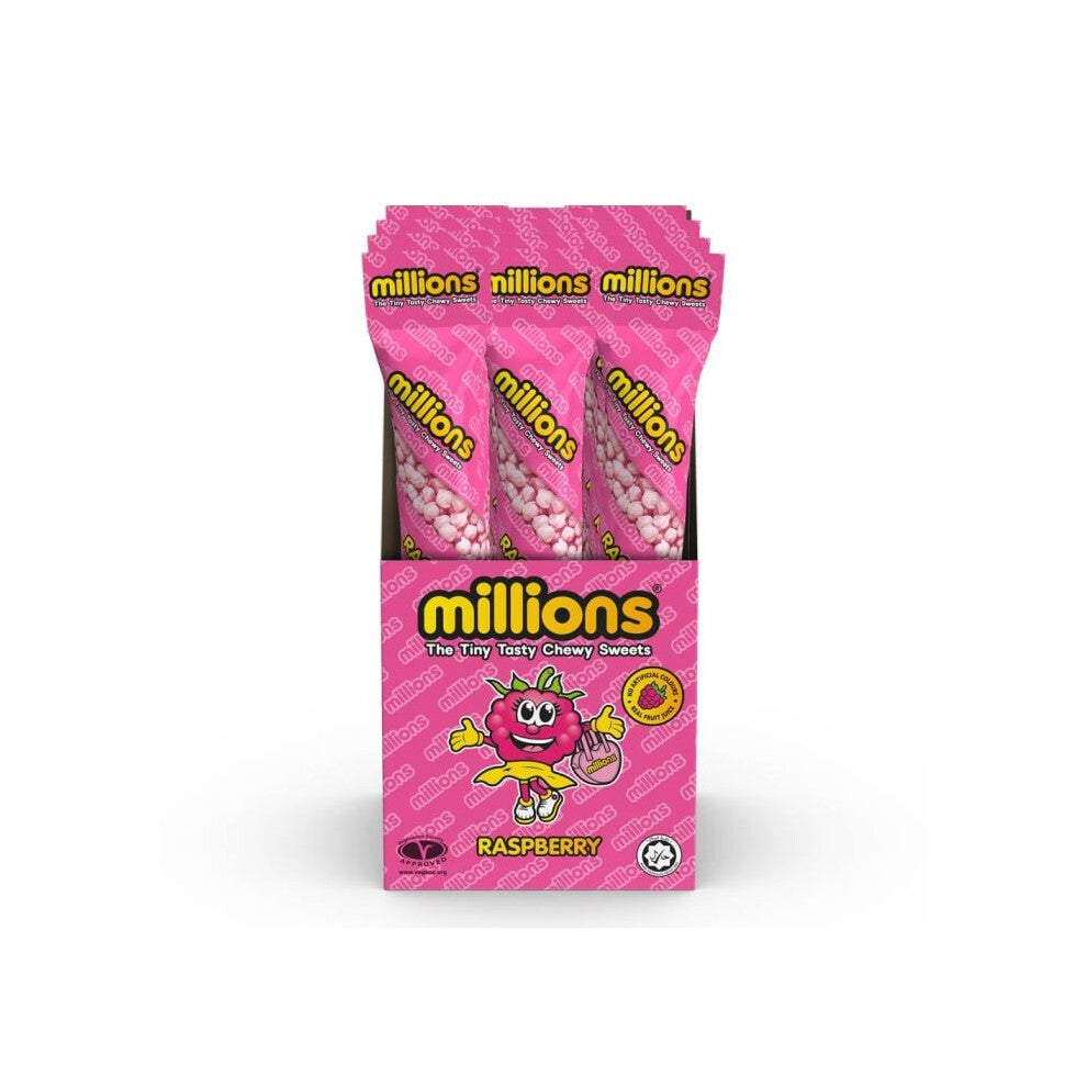 Millions Raspberry Tubes 55g