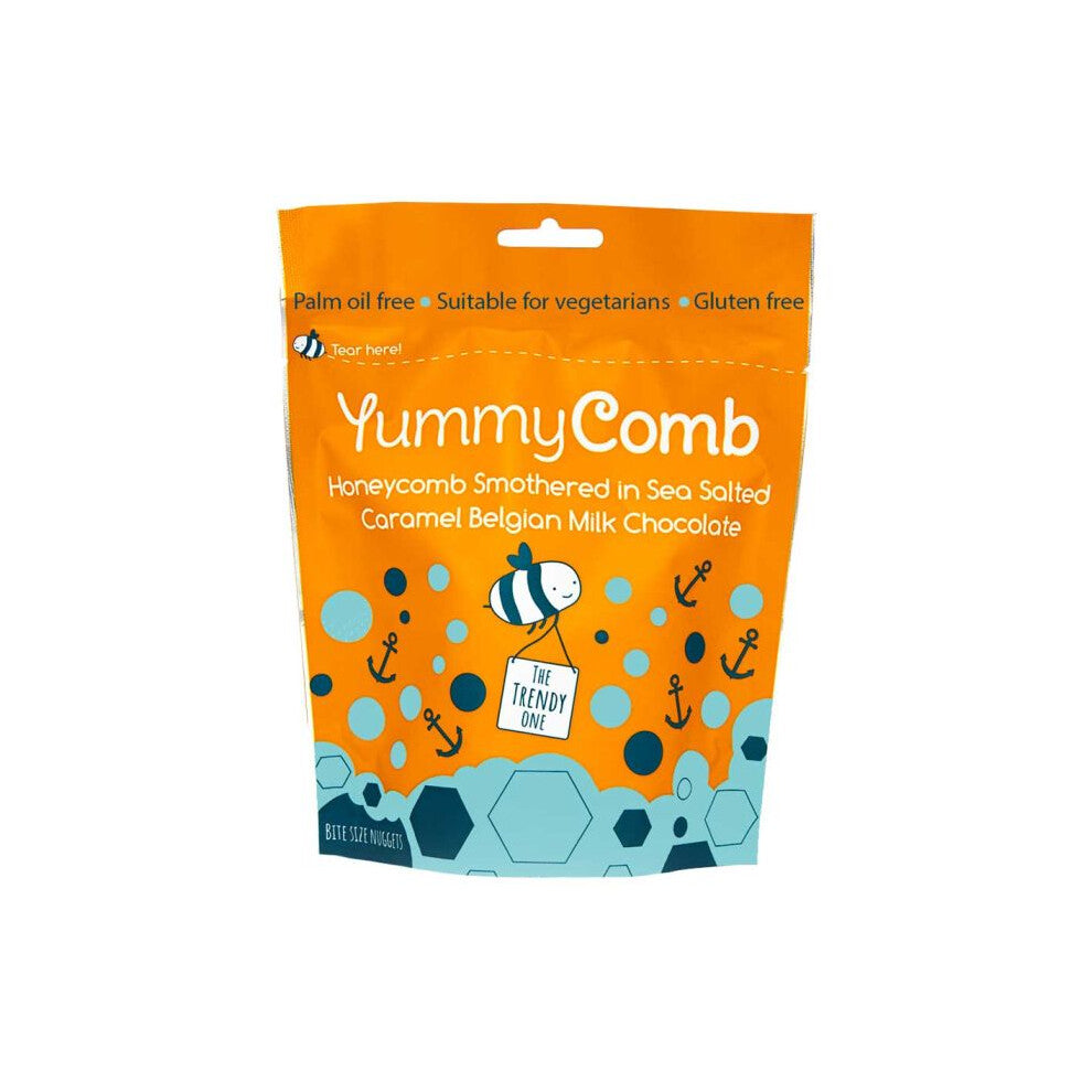 Yummycomb Salted Caramel Milk Chocolate Pouch 100g