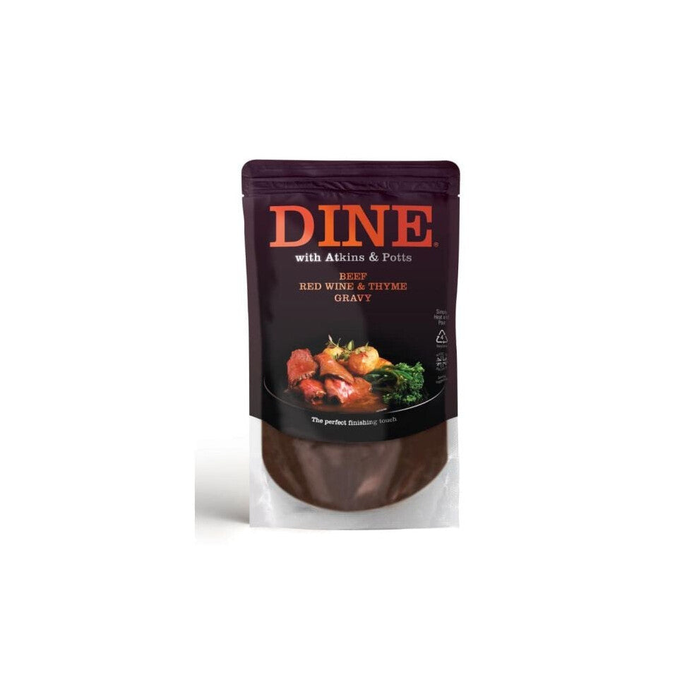 Atkins and Potts Beef Gravy with Red Wine and Thyme 350g