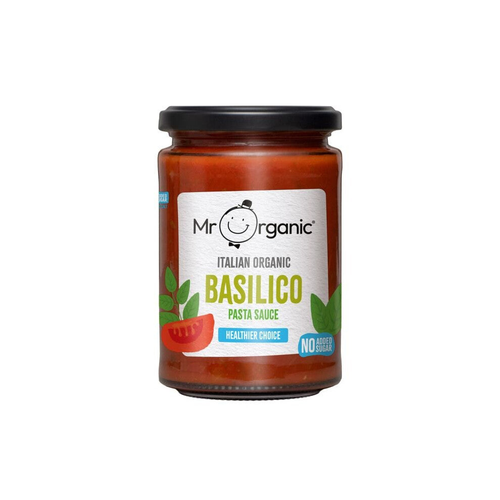 Mr Organic Smooth Basilico Pasta Sauce 350g
