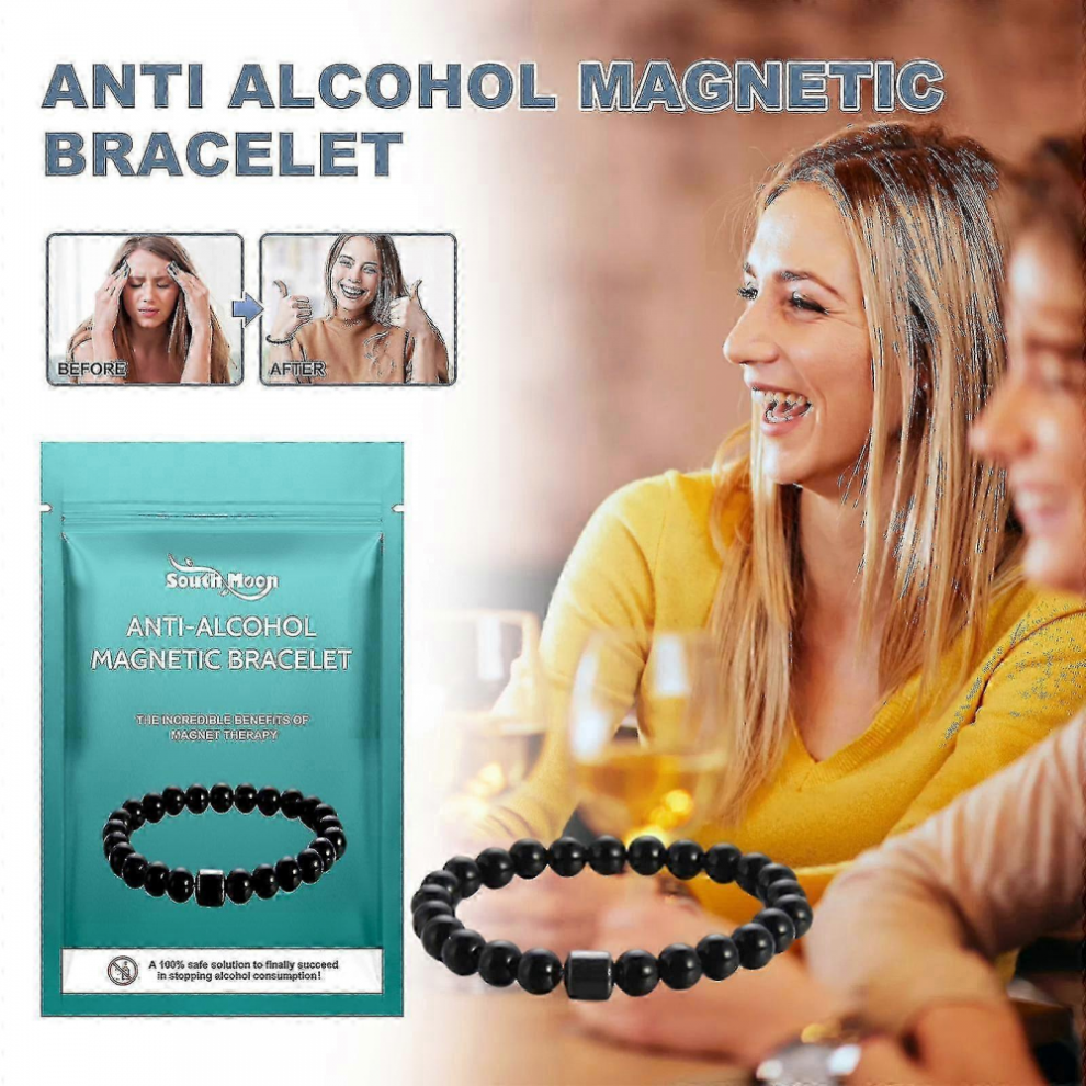 Anti-alcohol Magnetic Bracelet, Effective in Reducing Alcohol Consumption, Magnetic Therapy Bracelet Compatible with Relieving Discom for af
