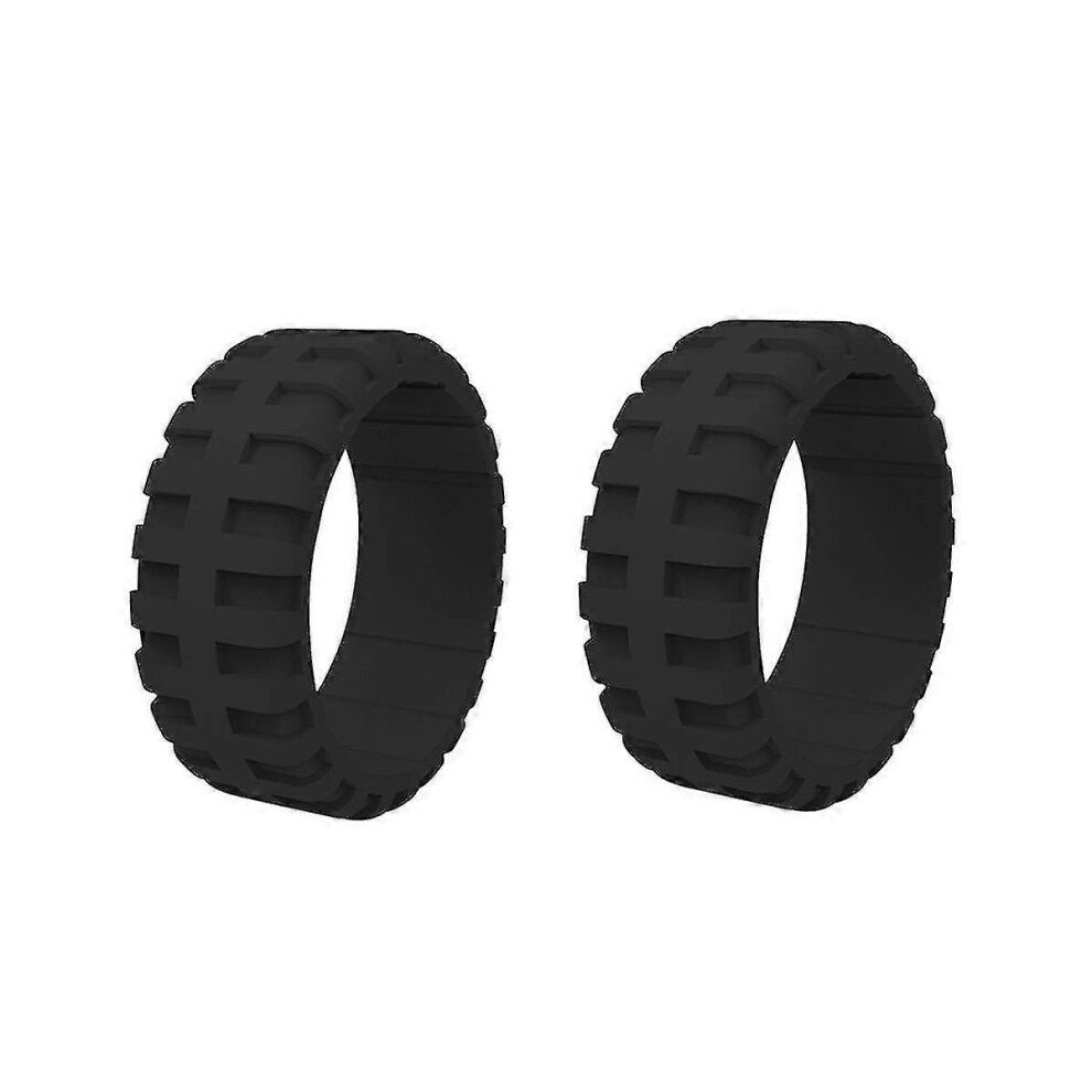 (As show, One size) 9.0mm Popular For Women Silicone Cool Rings Rectangle Silicone Wedding Ring Environmental Tire Spor