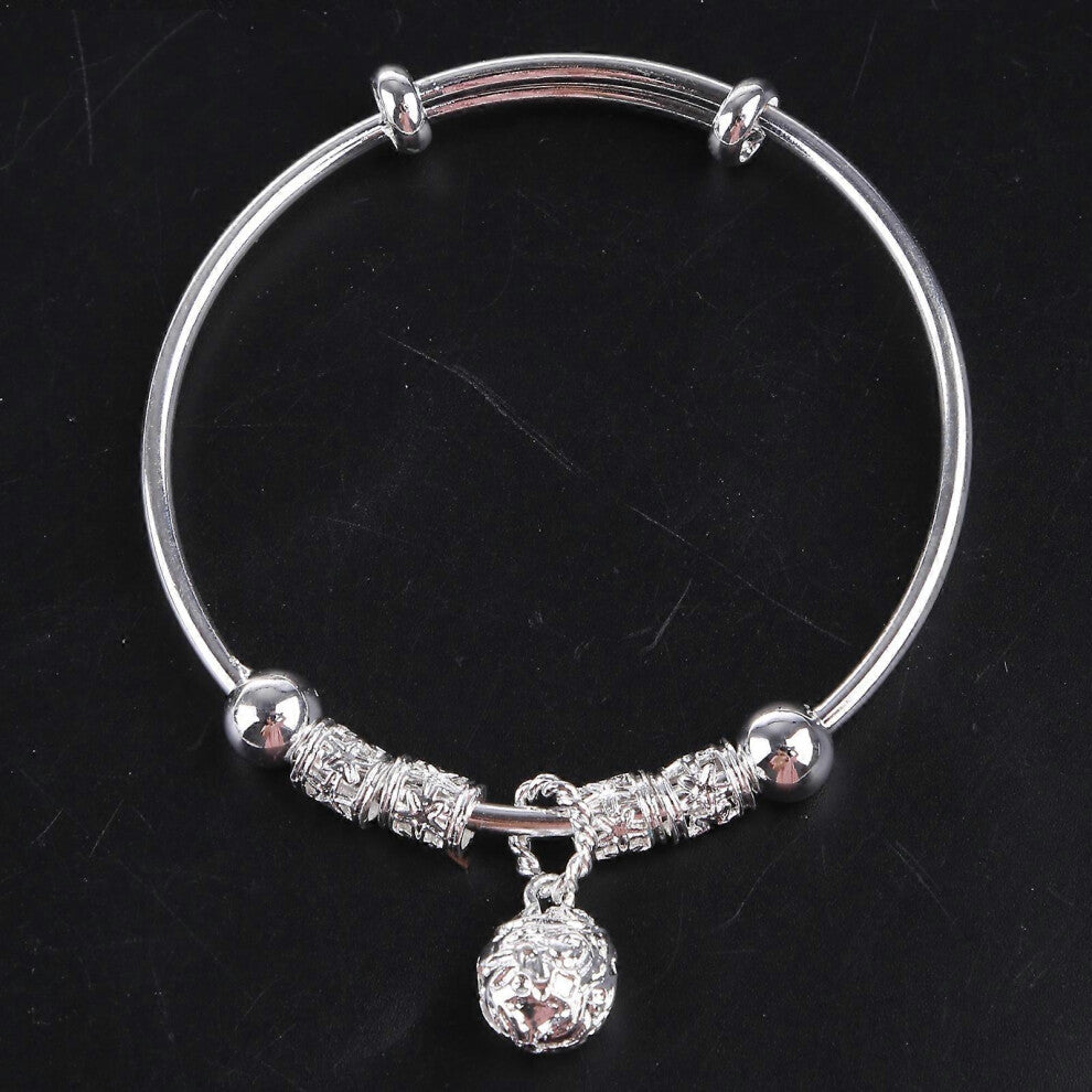 (As show, One size) Bohemian Jewelry Bell Bracelet Expandable Cuff Wristband Jewelry Lucky Gifts