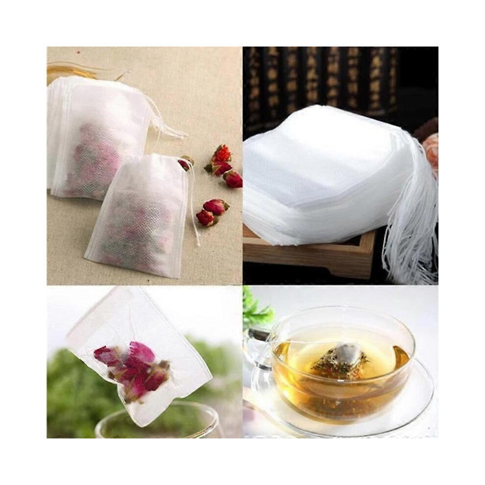 (As show, One size) 5.5 * 7cm thread drawing tea bag tea bag empty tea bag disposable tea bag 100 tea bags