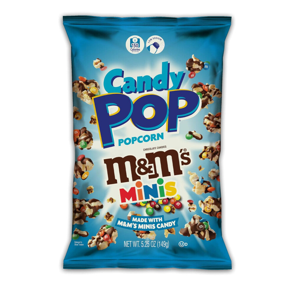 M&M Mini's Candy Coated Popcorn Candy Pieces (3 x 5.25oz bag)