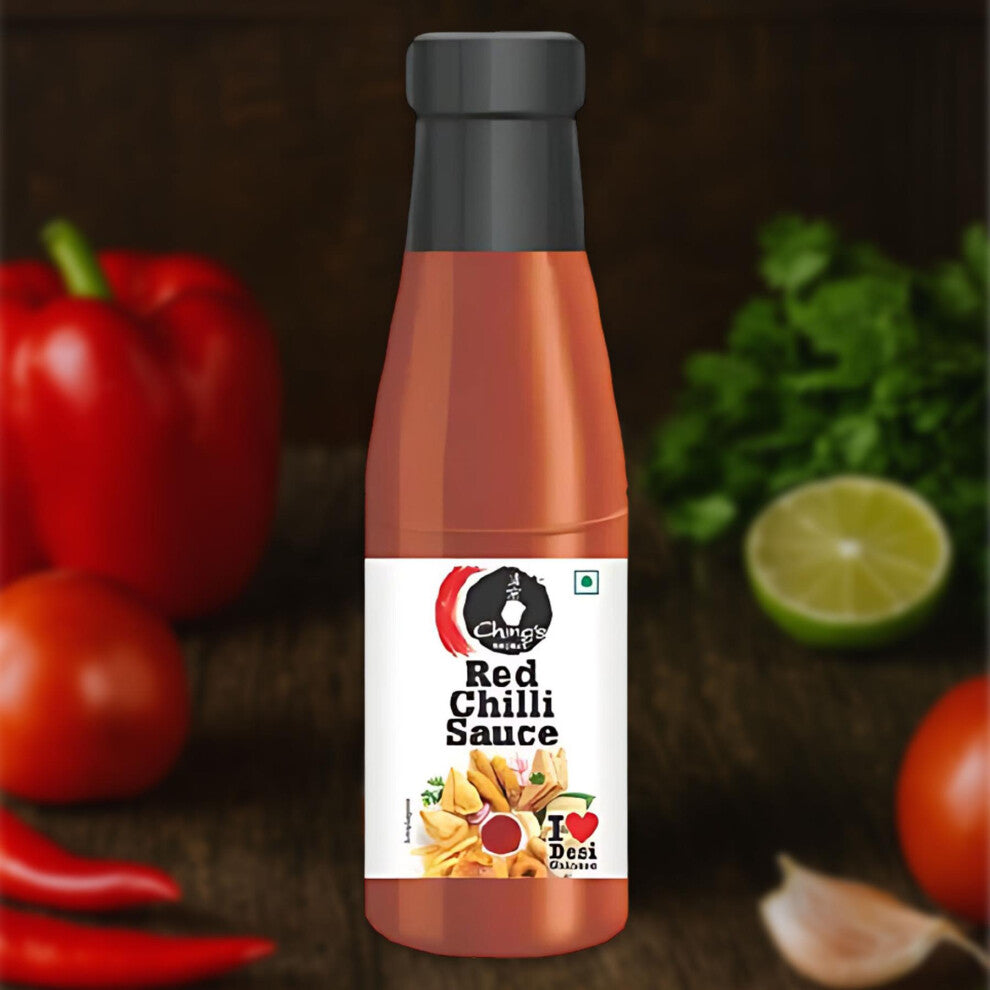 Ching's Secret Red Chilli Sauce – 200g | Spicy & Tangy Indo-Chinese Condiment for Dips, Stir-Fries & Snacks