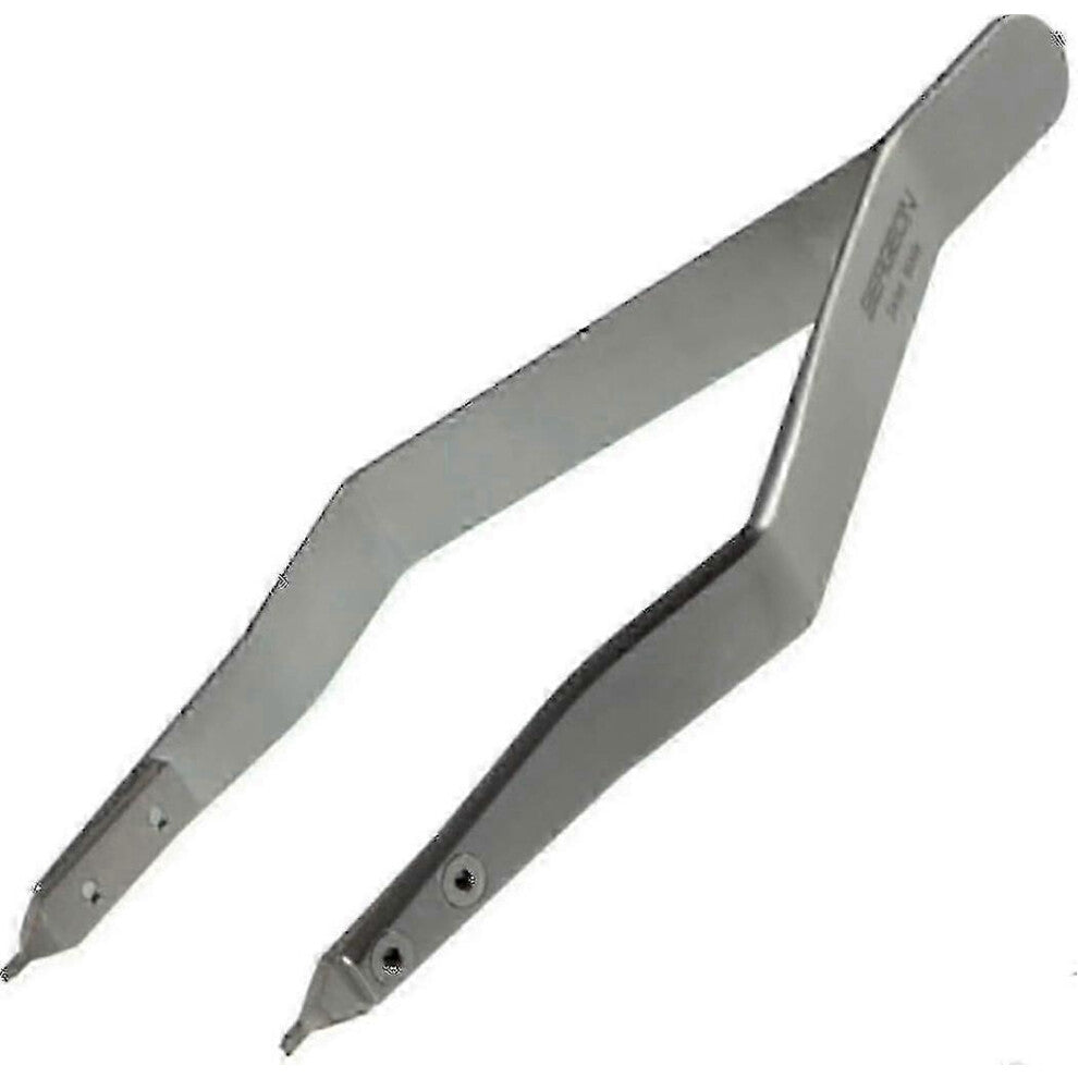 (As show, One size) Bergeon 7825 Metal Band Clasp Pliers Spring Bar Grain Pliers Stainless Steel Ergonomic Watch Maker Tool, Silver