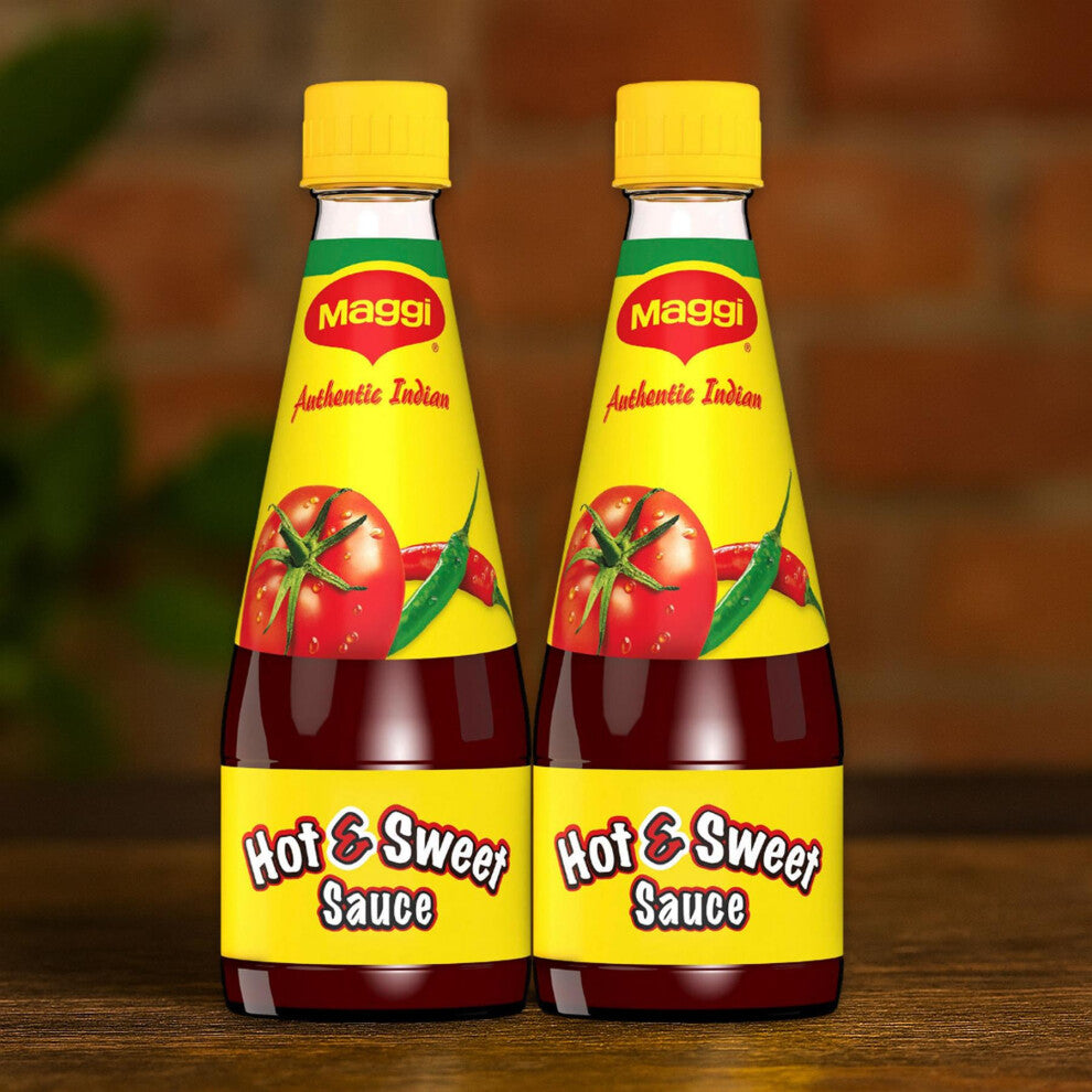 Maggi Hot & Sweet Tomato Chilli Sauce – 400g (Pack of 2) | Spicy & Tangy Condiment | Made with Real Tomatoes | Total: 800g