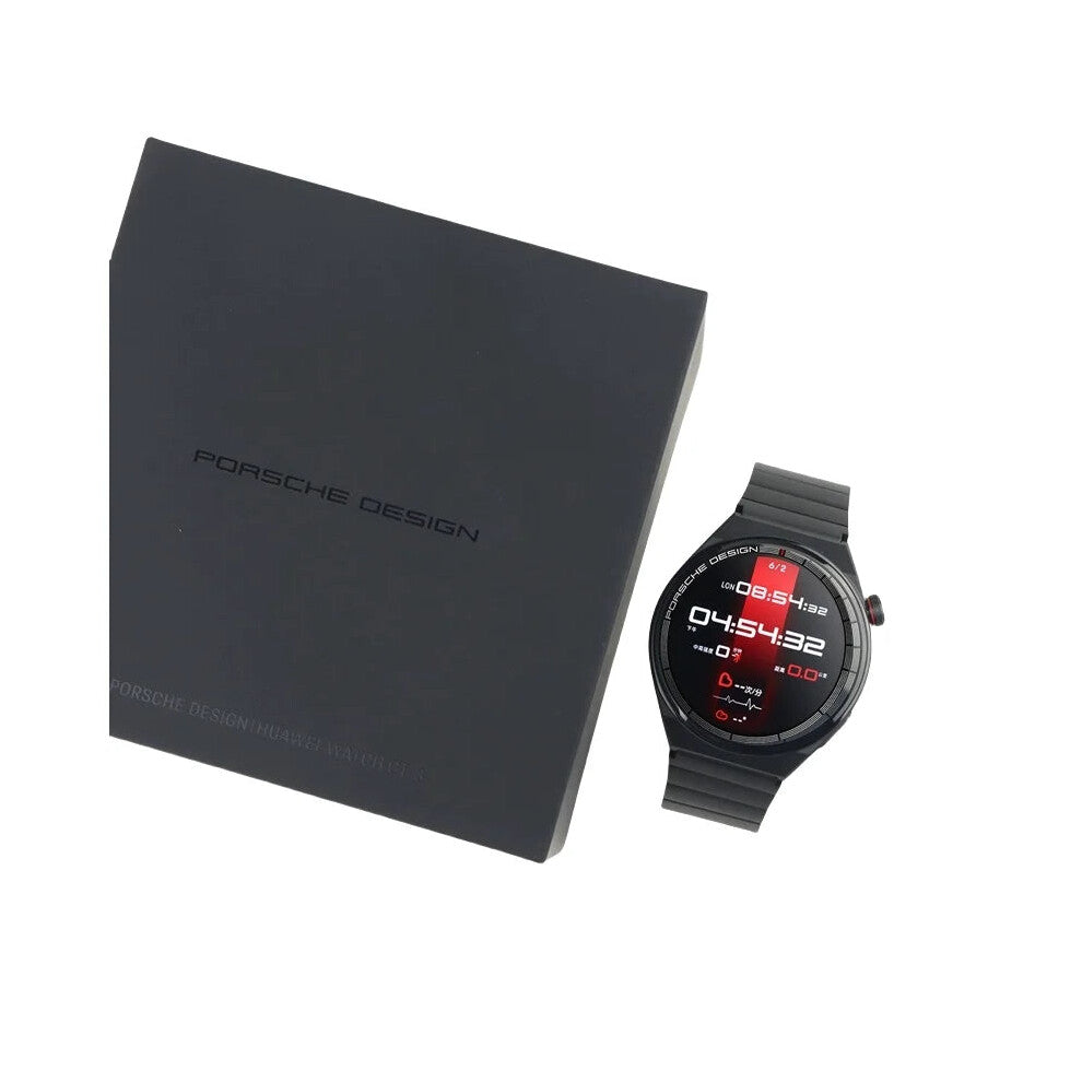 Huawei Watch GT 3 Porsche Design - Black Titanium Strap, Diving-Grade Waterproof, 14-Day Battery Life