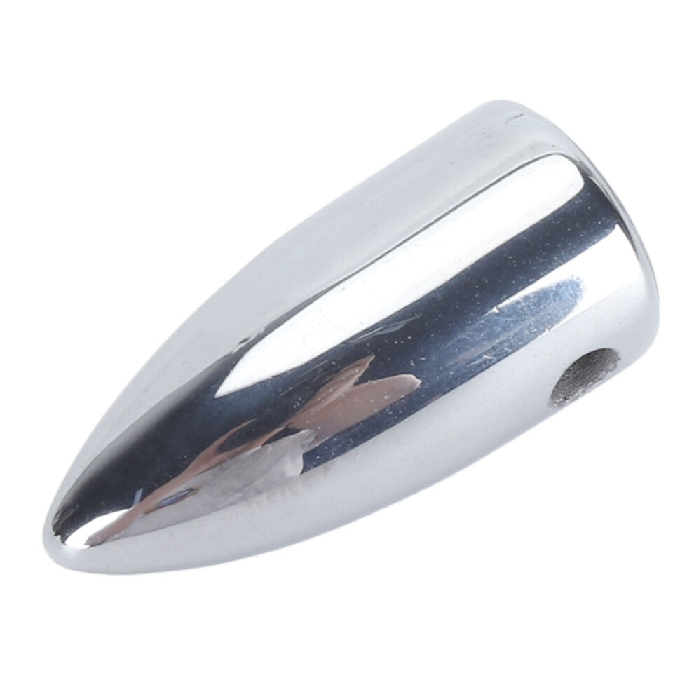 Terahertz Stone Pendant Stylish Glossy Pointed Shape Enhances Concentration Relieve Stress Healing Stone Pendant