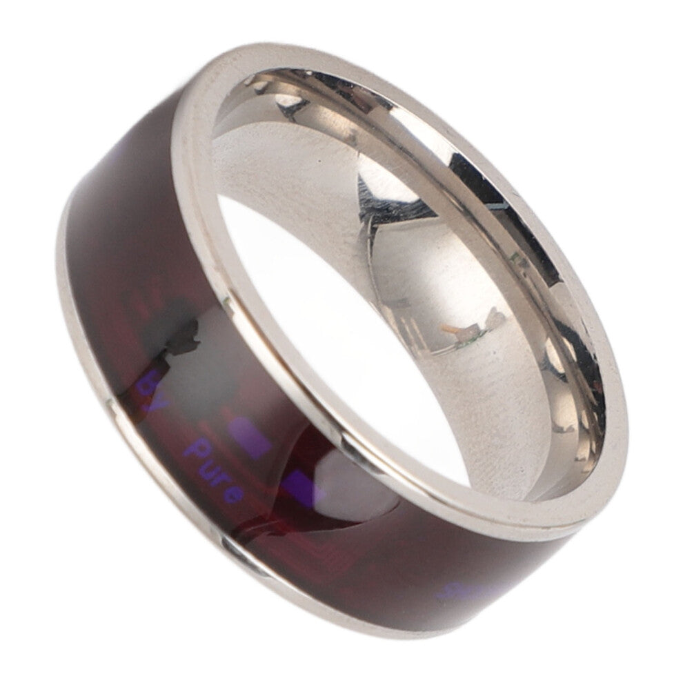 Smart NFC Ring Lightweight Intelligent Multifunctional Wearable Smart Ring for Ntag213 Chip Universal for Mobile Phone Silver 11